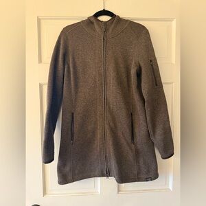 LLBean ladies Sweater Fleece Coat Medium